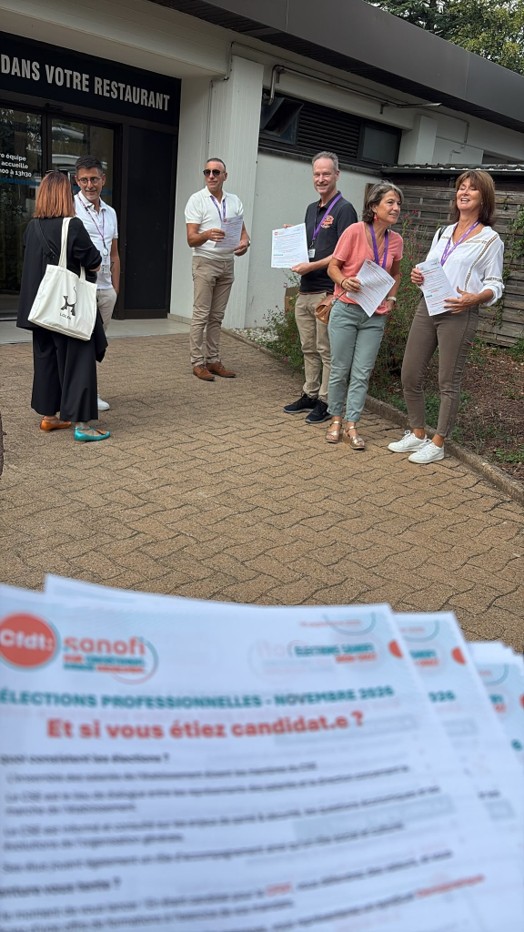 Sanofi - Création d'une nouvelle section syndicale à Neuville sur Saône